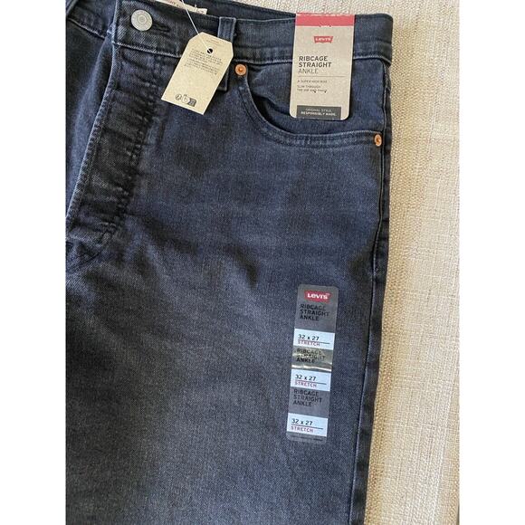 LEVI’S RIBCAGE STRAIGHT ANKLE WOMEN'S JEANS 32x27 NWT - Picture 5 of 11